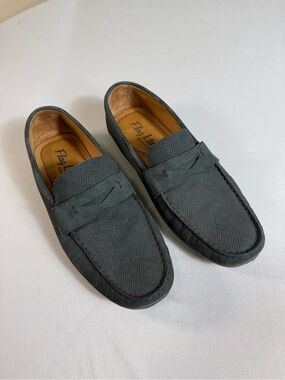 Flag Ltd Nappa Glove Loafers Mens 8.5 Green Leather Slip On Casual